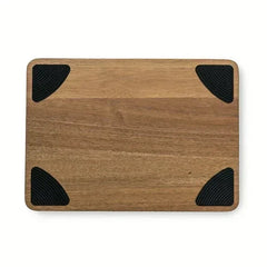 Thyme & Table Medium 10"x14" Acacia Wood Cutting Board with Triangle Shaped Anti-Slip Grips