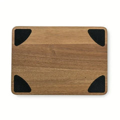 Thyme & Table Medium 10"x14" Acacia Wood Cutting Board with Triangle Shaped Anti-Slip Grips - USA MEGA SHOP