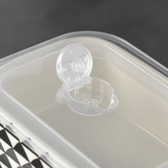 Thyme & Table 4-Piece Rectangle Ceramic Baking Dish & Lid Set - Dot