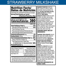 Nutrition Facts panel for toaster pastries, including ingredients and serving info.