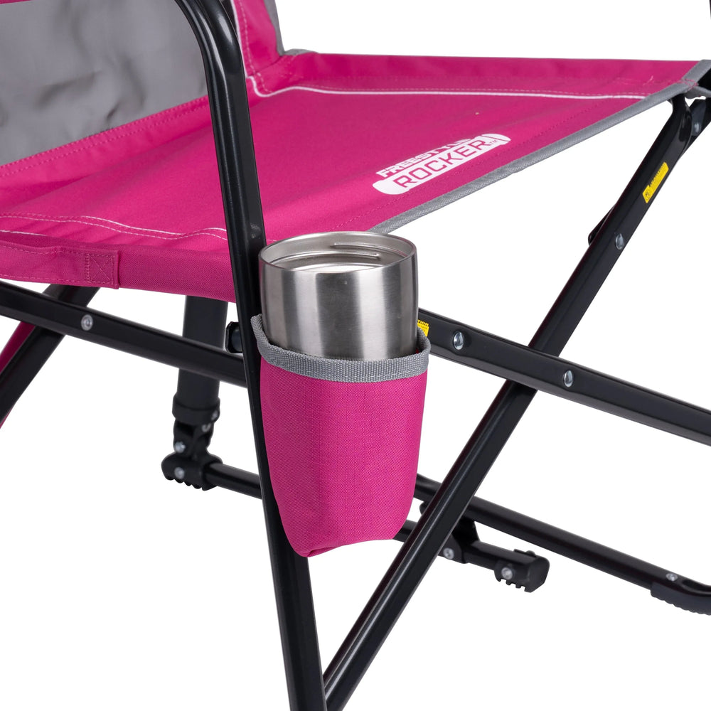 GCI Outdoor Freestyle Rocker Foldable Rocking Camp Chair, Beach Berry - USA MEGA SHOP