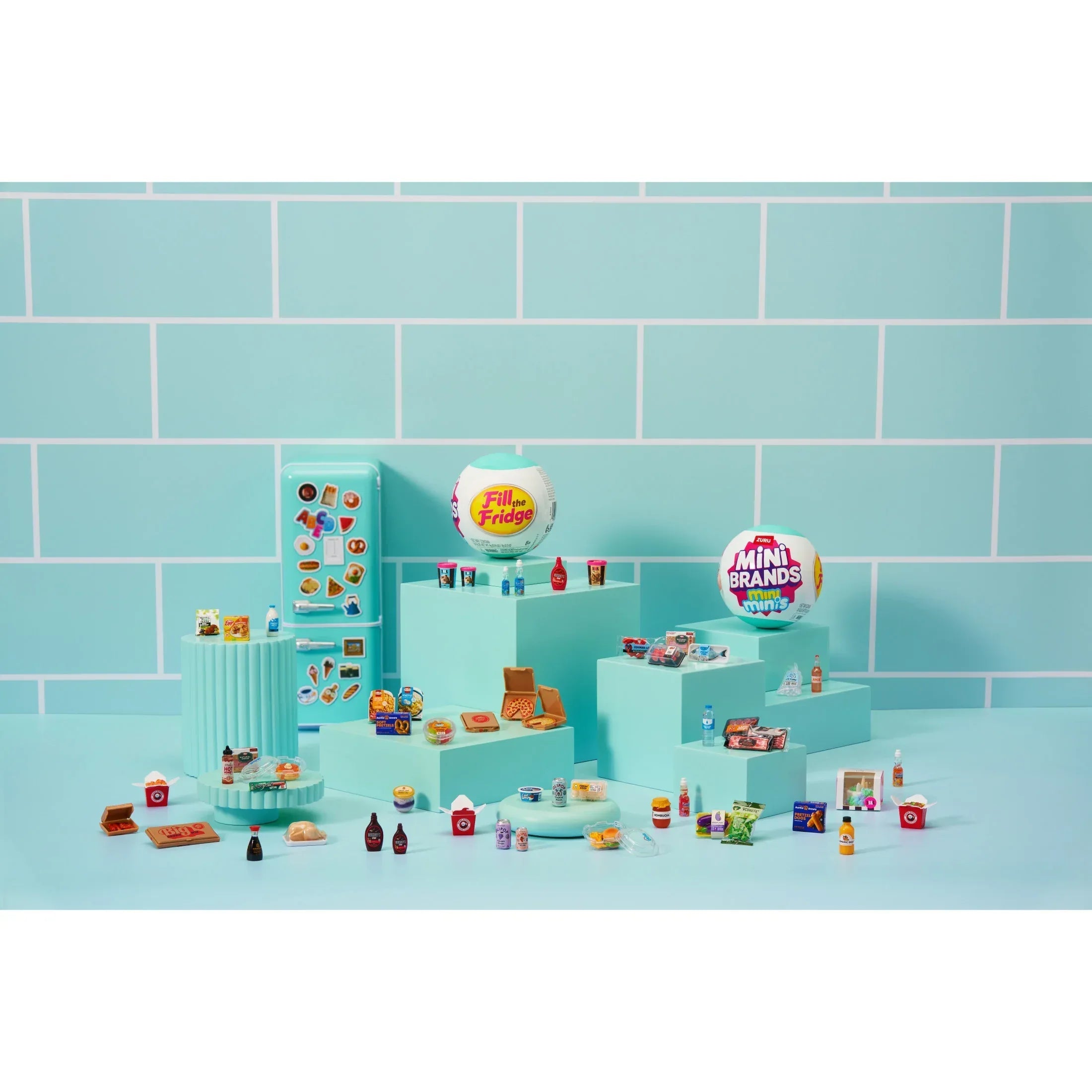Mini Brands Fill the Fridge S1 Blindbox Capsule, Collectible Unbox Surprise Toy for Kids, Teens & Adults Ages 3+ by ZURU