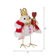 Fabric Queen Bird Tabletop Decoration, Multicolor, 7", Valentine's Day by Way To Celebrate