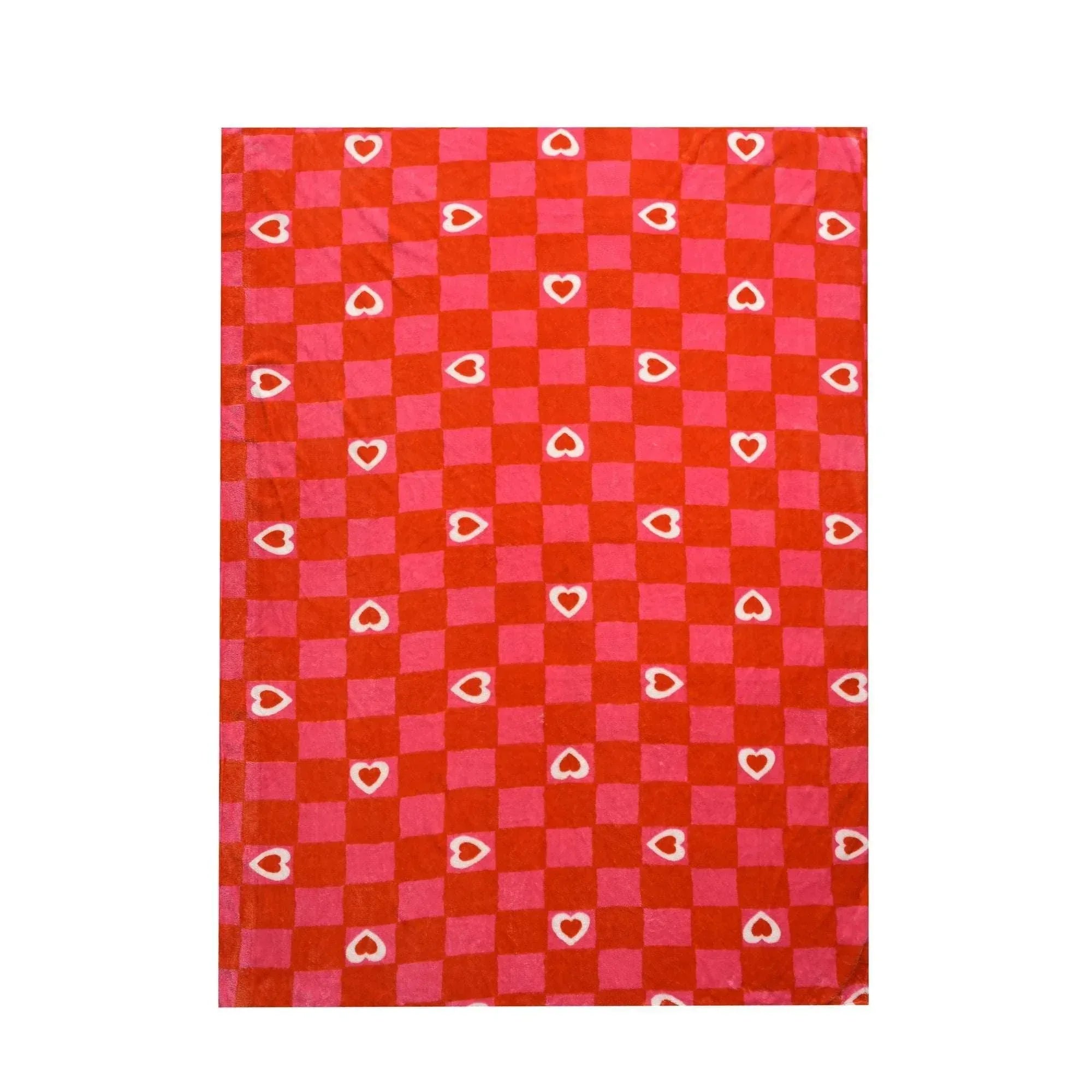 Way to Celebrate Super Soft Cozy Valentines Day Oversize Plush Throw Blankets