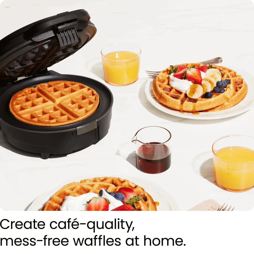 Chefman Anti-Overflow Belgian Waffle Maker w/ Shade Selector, Non-Stick Plates - Black, New - USA MEGA SHOP