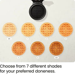 Chefman Anti-Overflow Belgian Waffle Maker w/ Shade Selector, Non-Stick Plates - Black, New - USA MEGA SHOP