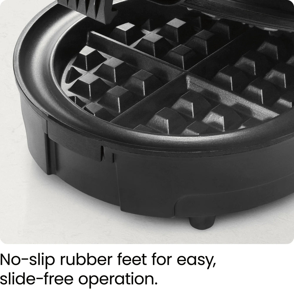 Chefman Anti-Overflow Belgian Waffle Maker w/ Shade Selector, Non-Stick Plates - Black, New - USA MEGA SHOP