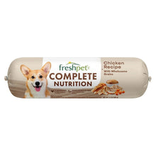 Freshpet complete nutrition dog food roll with chicken recipe, slice & serve