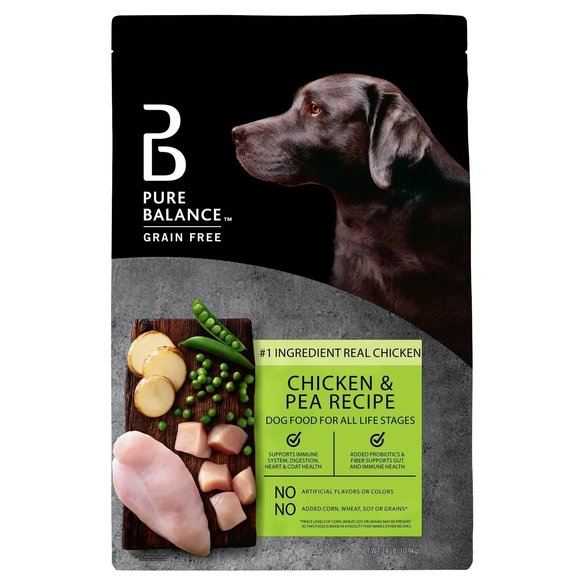Pure Balance Grain-Free Chicken and Pea Recipe Dry Dog Food