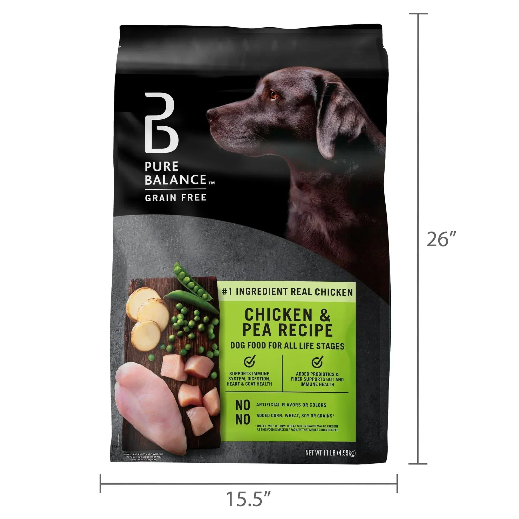 Pure Balance Grain-Free Chicken and Pea Recipe Dry Dog Food
