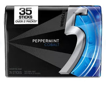 Peppermint cobalt gum box front, 35 sticks over 2 packs badge