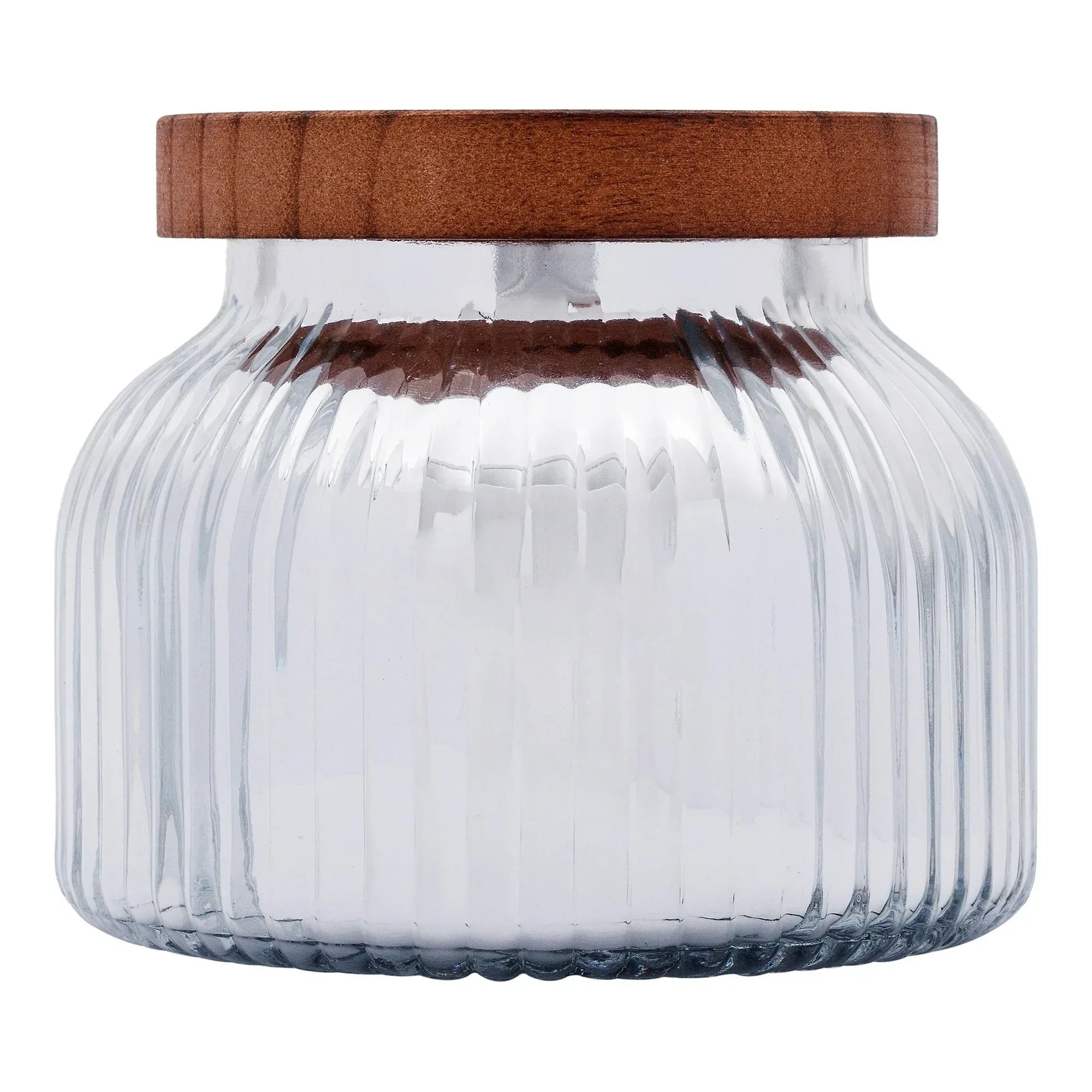 Better Homes & Gardens Scented Cotton 2-Wicks Ribbed Mecury Glass Jar Candle with Wooden Lid 18oz