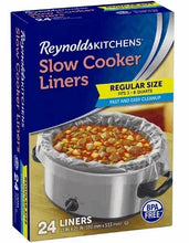Slow cooker liners box, regular size, 24 liners, with foil-lined cooker