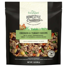 Freshpet Homestyle Creations chicken & turkey dog food bag, 1 lb