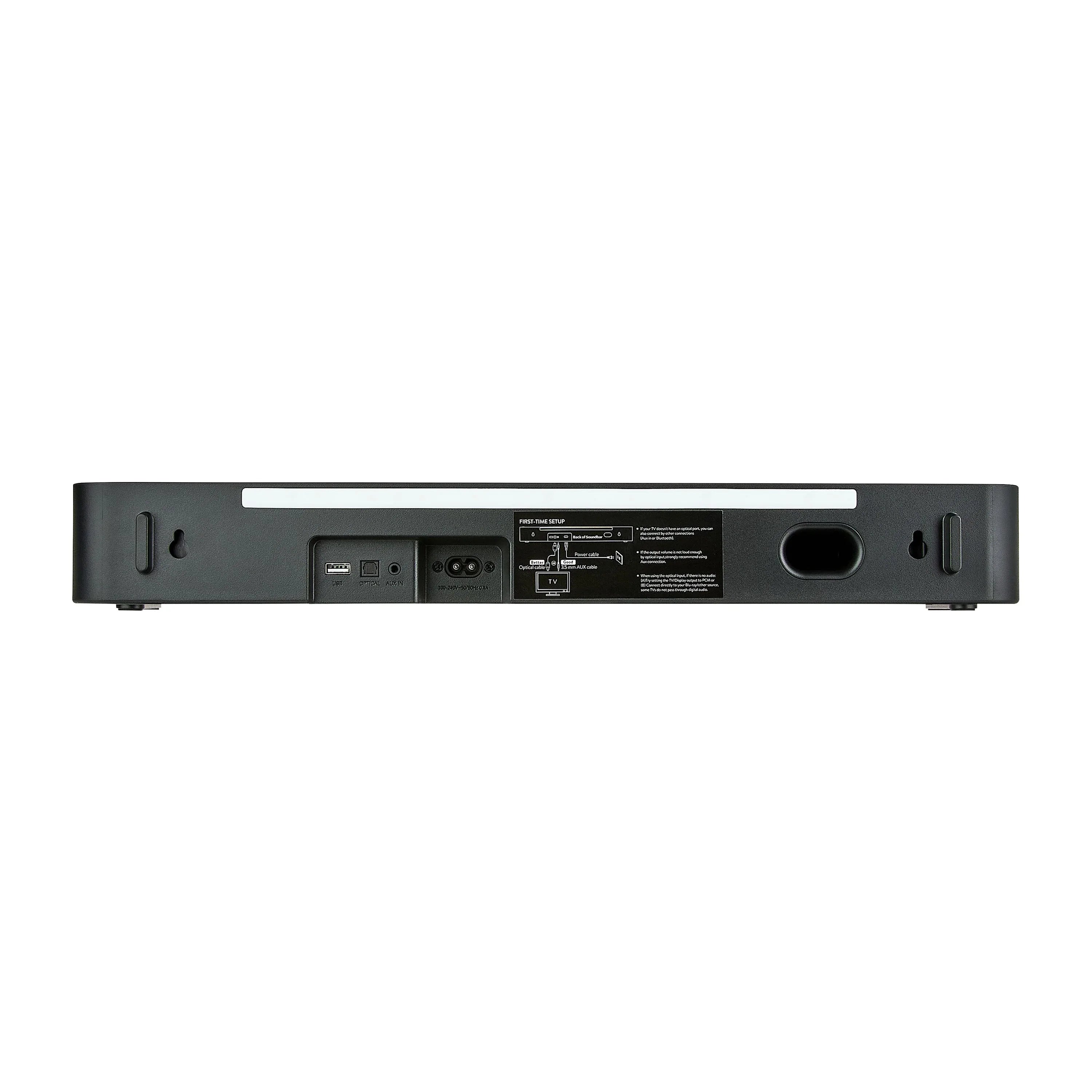 onn Bluetooth 2.0 Channel Soundbar with Multi-Color LED Lighting, 20", Black - USA MEGA SHOP