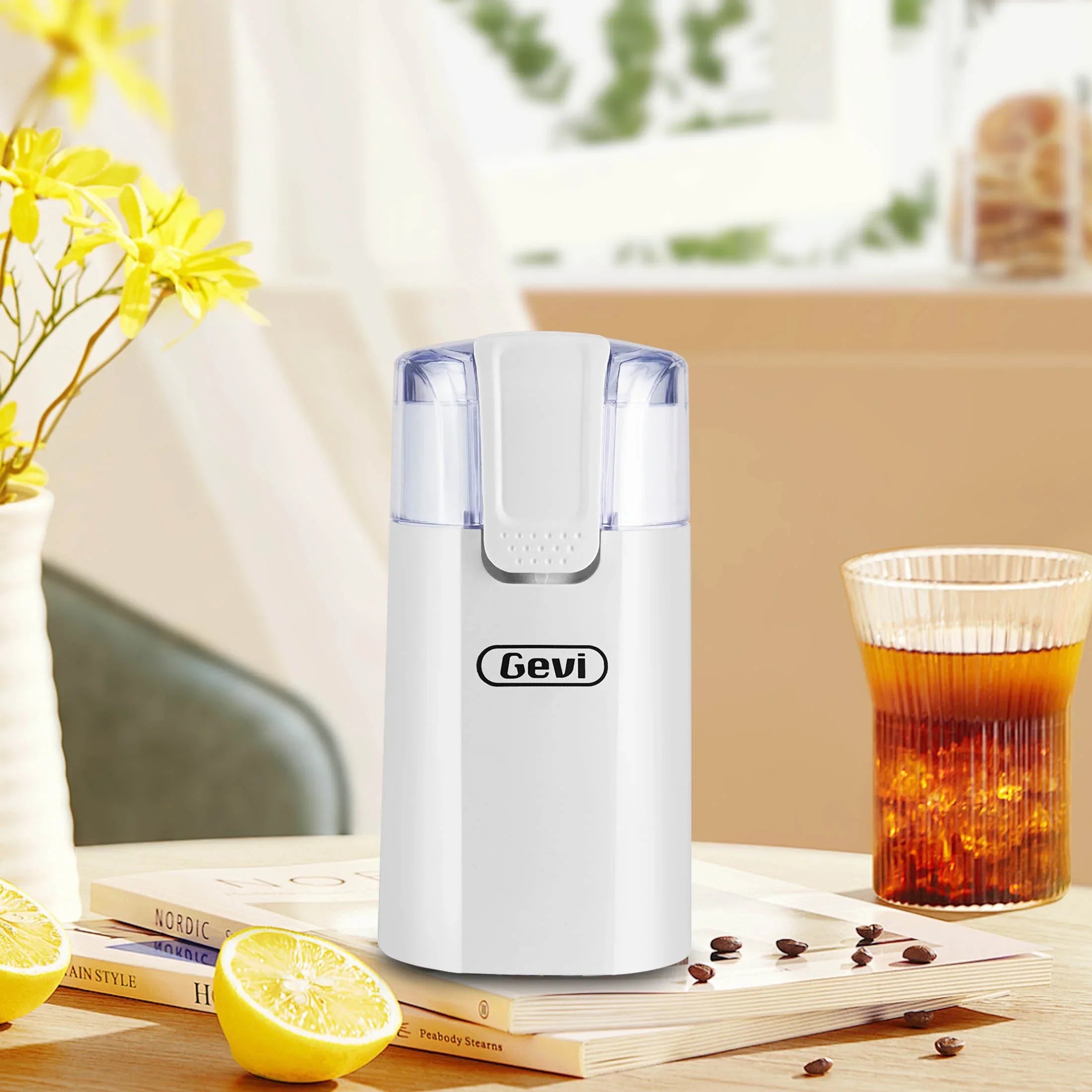 Gevi 12-Cup Electric Coffee Grinder with Stainless Steel Blades