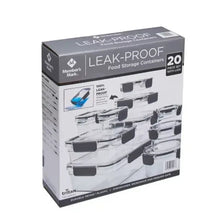 LeK- PROOF food storage container set box with clear containers and black latches