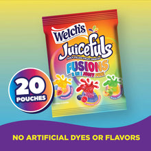 Welch's Juicefuls Fusions 20 pouch pack with no artificial dyes or flavors