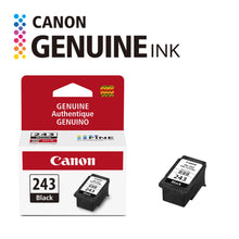 Black ink cartridge PG-243 by Canon in retail packaging