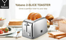 Silver retro bagel toaster with side lever and front knobs, front-left view