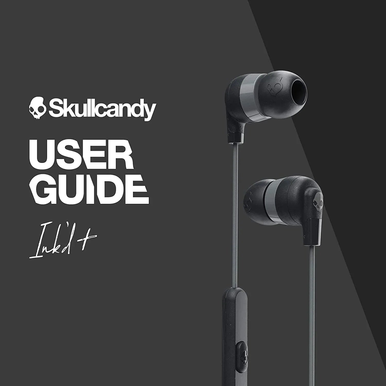 Skullcandy - Ink'D+ Wired In-Ear Headphone, Compatible with Bluetooth Devices and Computers - Sleek Black Earphones for High-Fidelity Audio and Calls