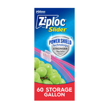 Ziploc Slider Power Shield gallon storage box, 60 count