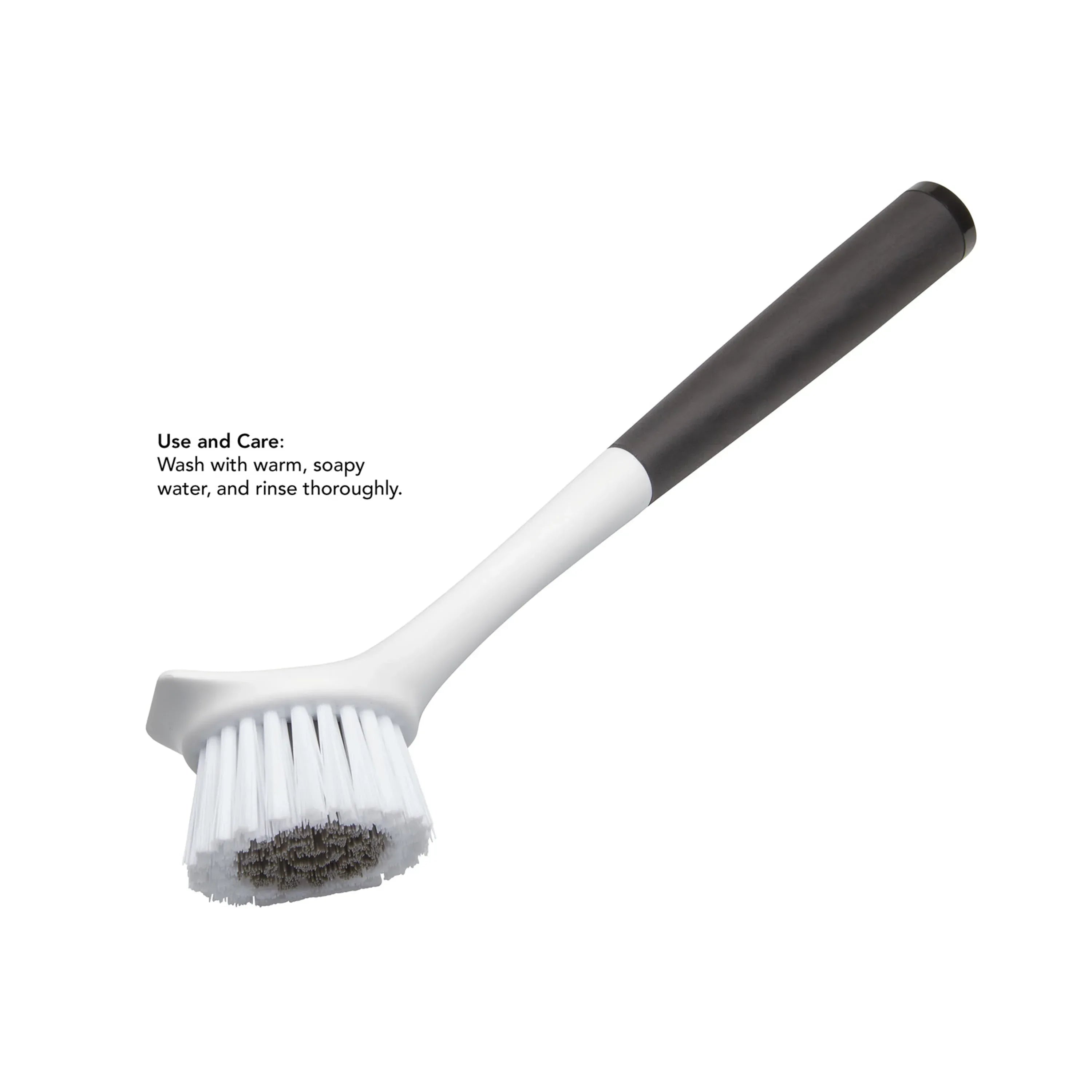 KitchenAid Round Sink Angled Brush with Black Soft Touch Handle