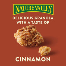 Crunchy cinnamon granola pouch with visible granola clusters and Nature Valley label
