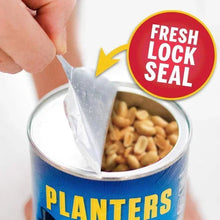 Salted cocktail peanuts can top opening with peanuts being poured from pouch