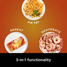 Prepared food plates for air fry, reheat, and dehydrate