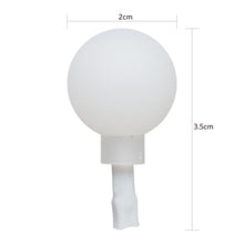 Frosted white G20 LED globe bulb, 2 cm width, 3.5 cm height