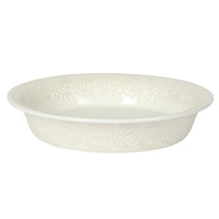 The Pioneer Woman Vintage Lace 10-Inch Stoneware Baking Pie Pan & Tart Dish, Cream