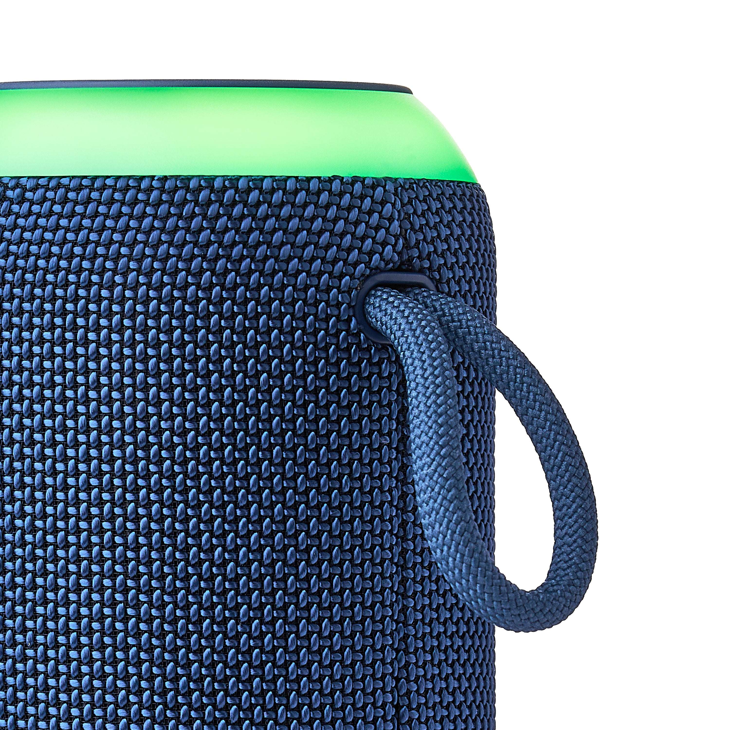 onn Medium Rugged Speaker with Bluetooth Wireless Technology and LED Lighting, Navy