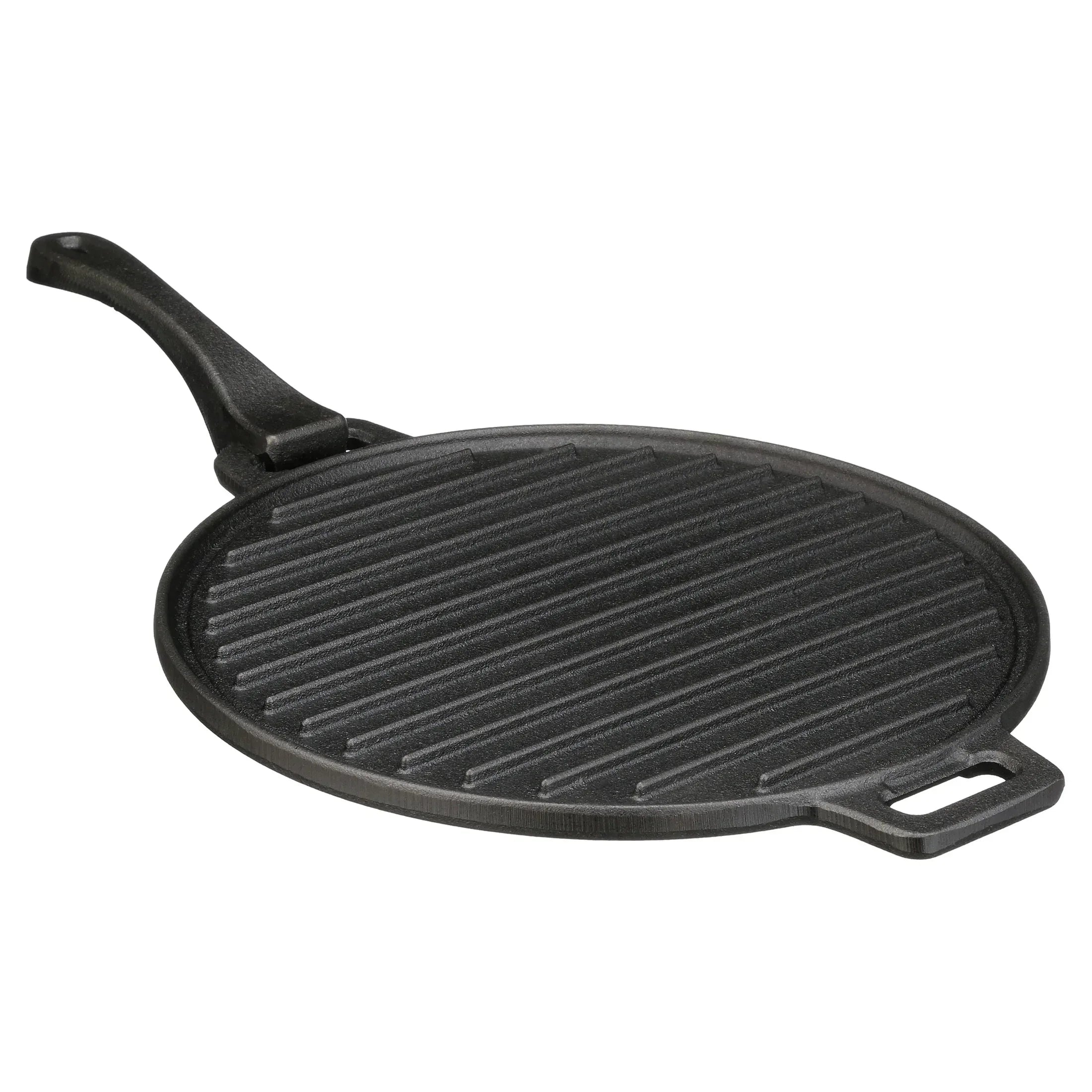 Ozark Trail 4-Piece Cast Iron Skillet Set with Handles and Griddle, Pre-Seasoned, 6", 10.5", 11"
