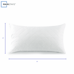 Mainstays Brushed Microfiber Foam Cluster King Bed Pillow - Antimicrobial