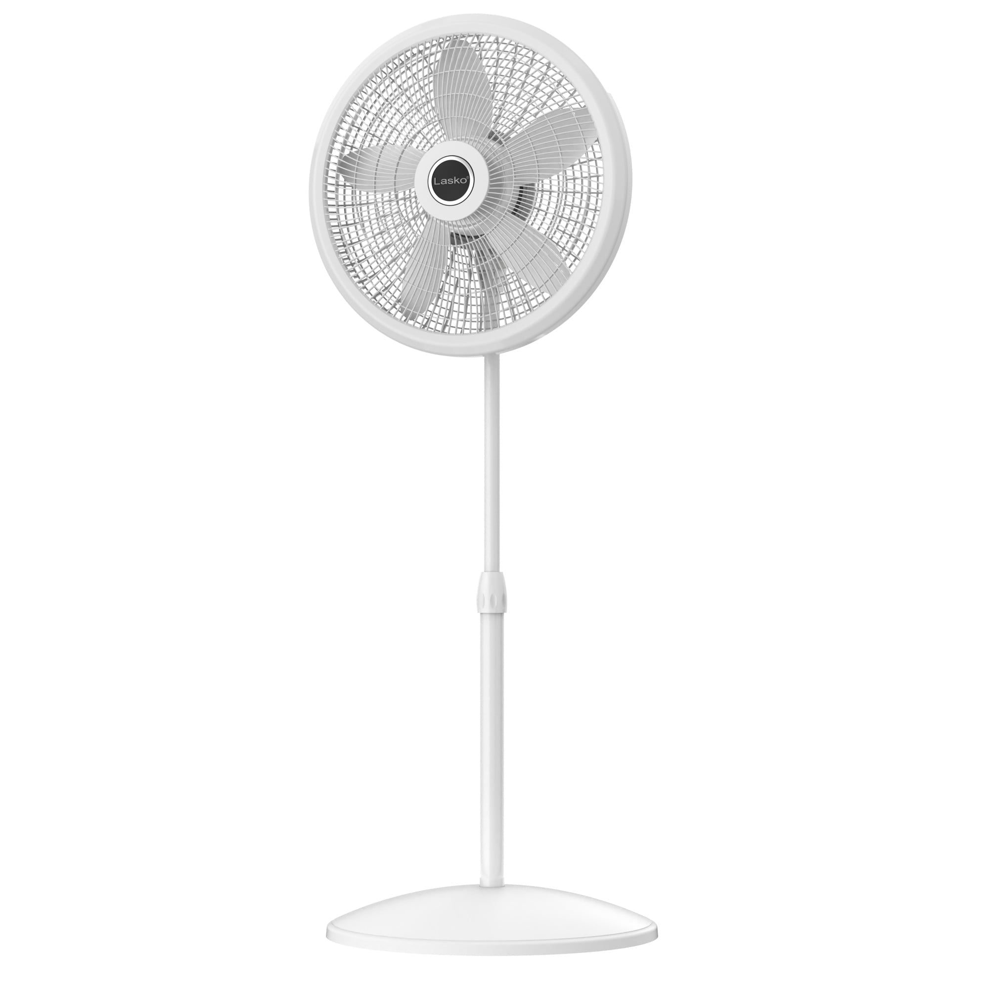 Lasko Cyclone 18" 3-Speed Adjustable Oscillating Pedestal Fan, White, S18931