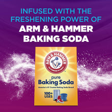 Arm & Hammer pure baking soda pouch in Odor Blasters infographic