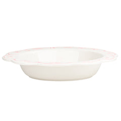10 Strawberry Street Sweet Ribbon Trim Pie Dish, Ballet Pink