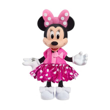Minnie-style fashion doll in pink polka-dot tutu dress with bow headband