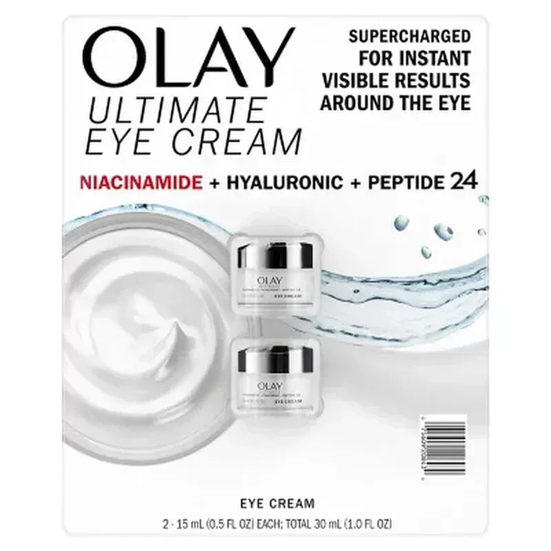 Olay Ultimate Niacinamide + Hyaluronic + Peptide Eye Cream (0.5 Fl. Oz., 2 Pk.)