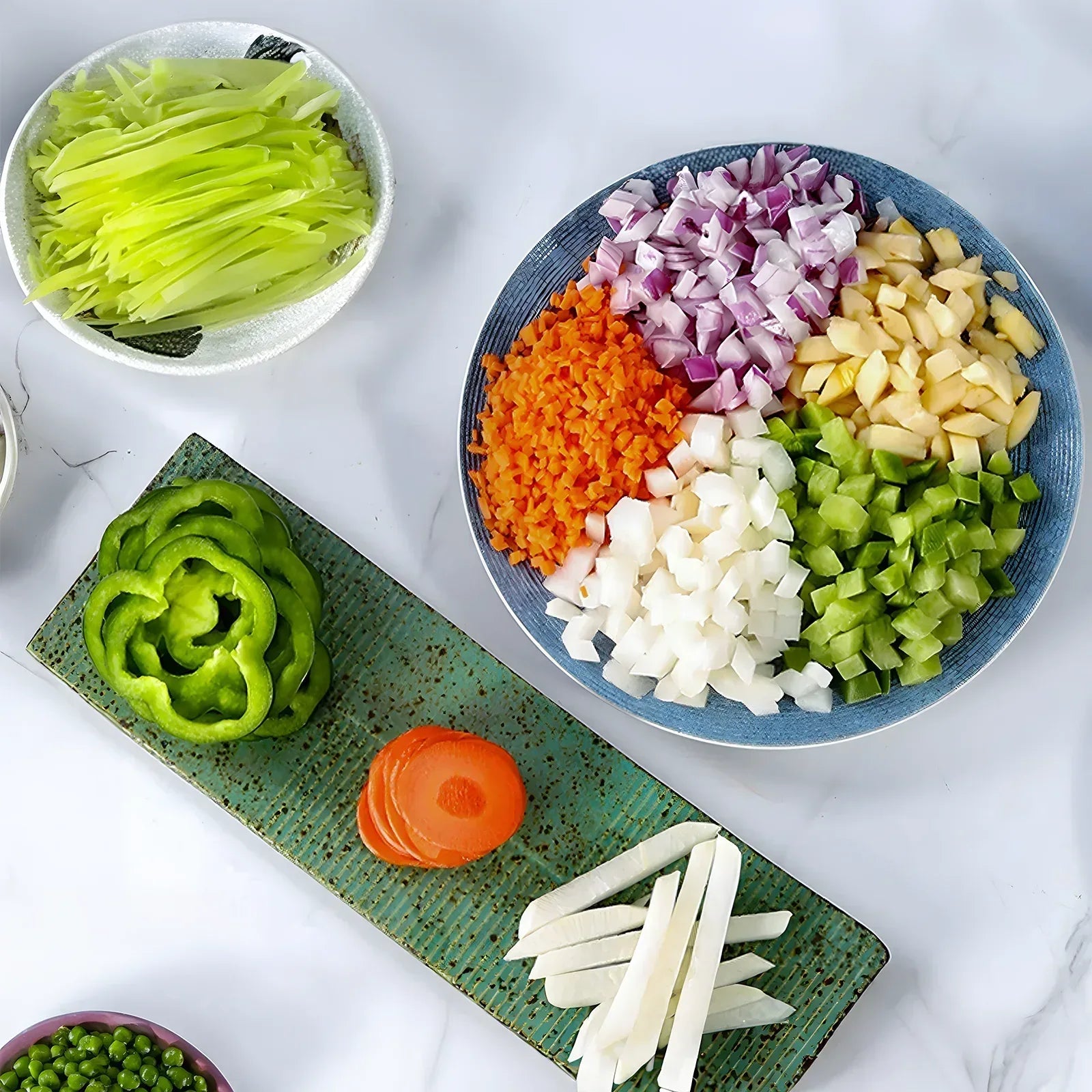 Mandoline Slicer for Vegetables Fruits, Adjustable Thickness Stainless Steel Food Cutter & Chopper, Safe and Quick Meal Preparation