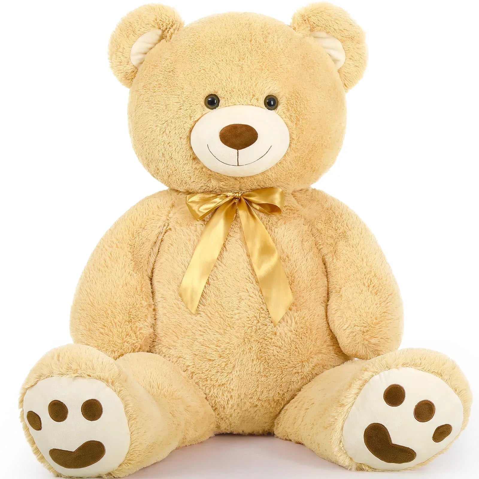 MorisMos 4ft Giant Brown Teddy Bear Stuffed Animal, Big Teddy Bear Plush