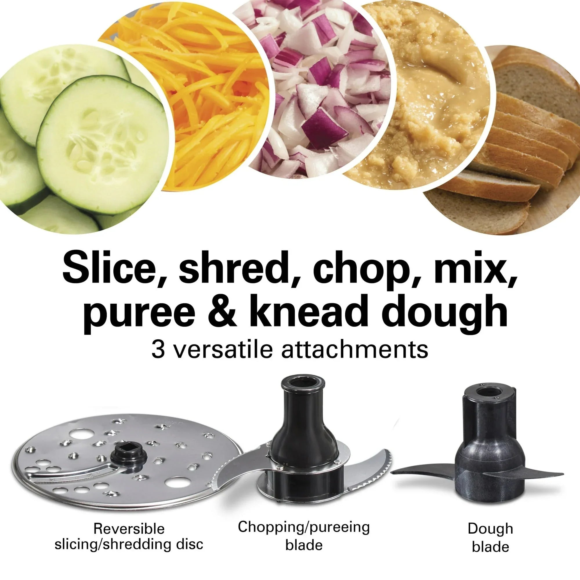 Hamilton Beach 10 Cup Food Processor and Chopper with Stack & Snap Design, Extra Large Chute and Bowl Scraper, Black - USA MEGA SHOP