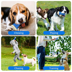 MASBRILL Interactive Dog Chew Toy‚ÄìBrightly Colored Dog Enrichment Toy for Aggressive Chewers-Blue - USA MEGA SHOP