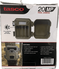 Tasco Invader 20MP Hunting Trail Monitor,1080p 30 FPS Video, Low Glow, Tan, SD Card (Not Included)