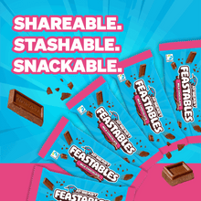 Pack of milk chocolate bars with shareable snackable stashable design