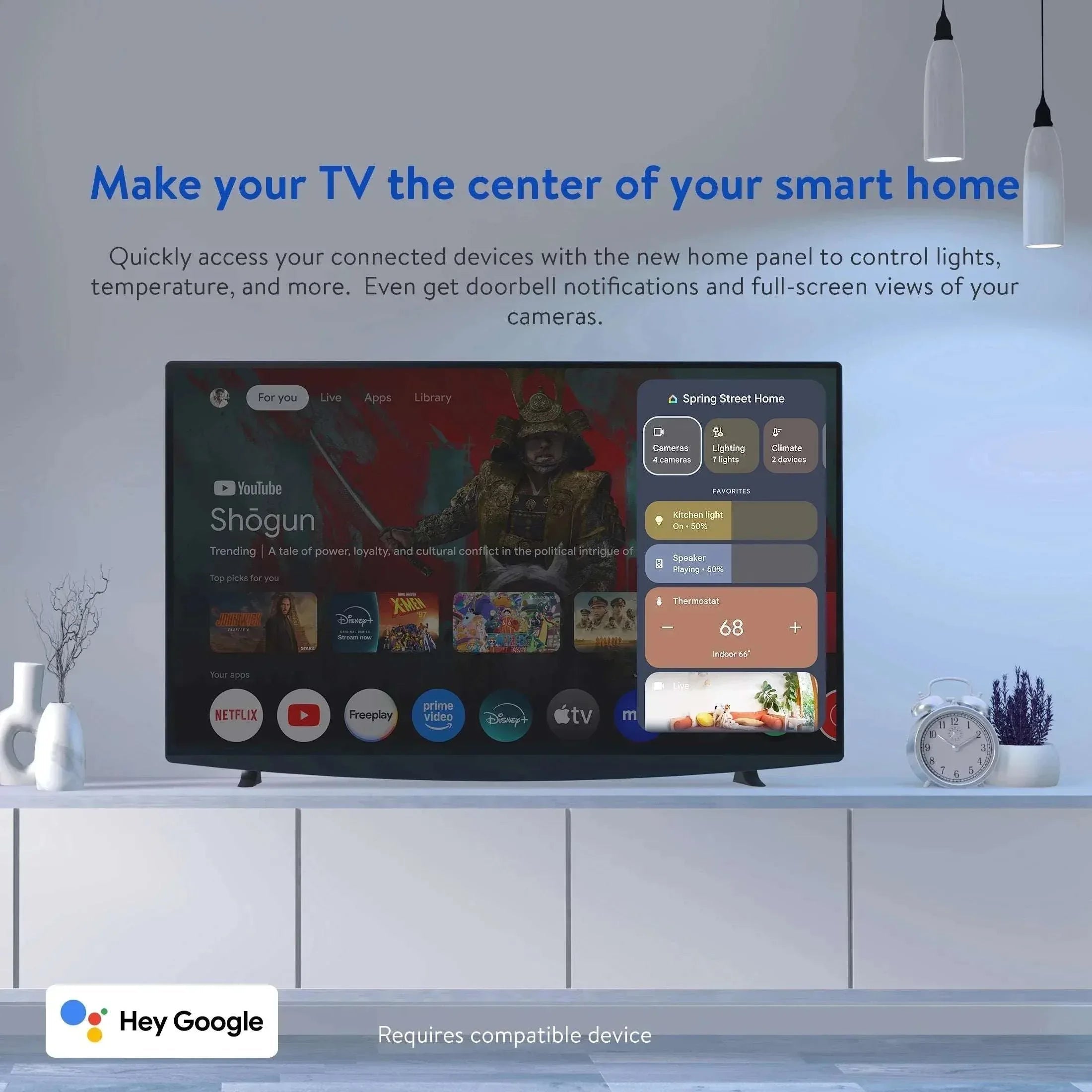 onn Full HD Streaming Device, Google TV - Fast Streaming, 8GB Storage, 1.5GB RAM, Remote with Voice Control
