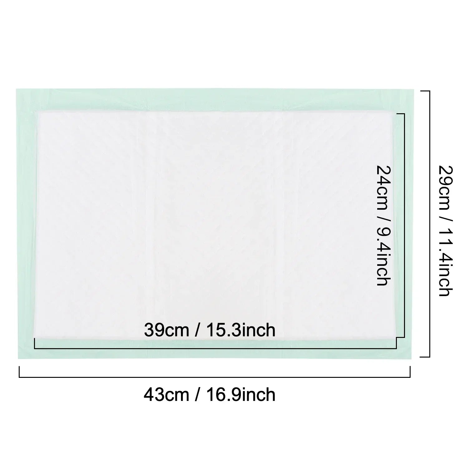 Petfamily Cat Litter Box Pads-Generic Refill for Tidy Cats Breeze Litter System, Size:16.9” x 11.4”-40 Count - USA MEGA SHOP