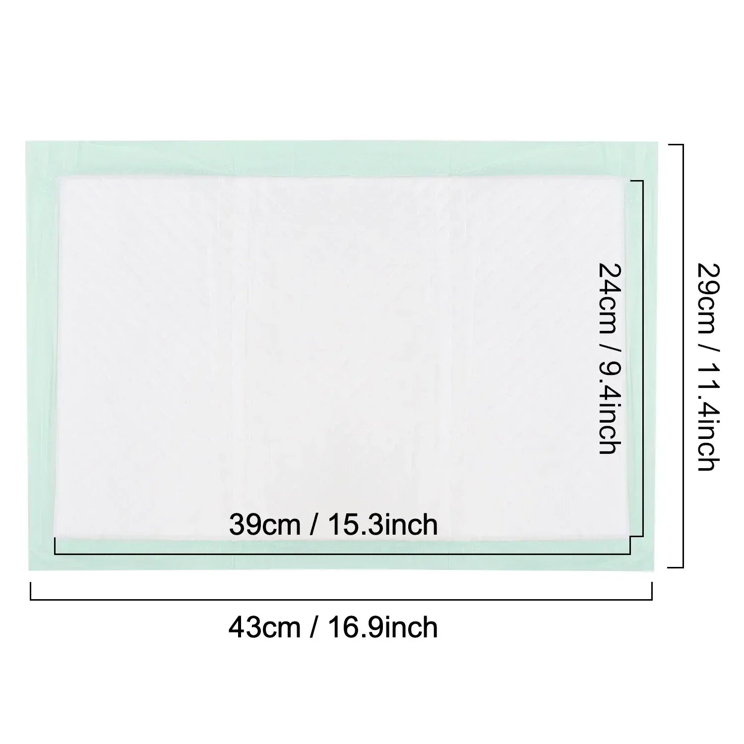 Petfamily Cat Litter Box Pads-Generic Refill for Tidy Cats Breeze Litter System, Size:16.9” x 11.4”-40 Count