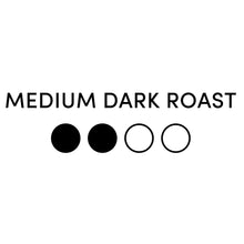 Medium dark roast indicator with four roast-level dots
